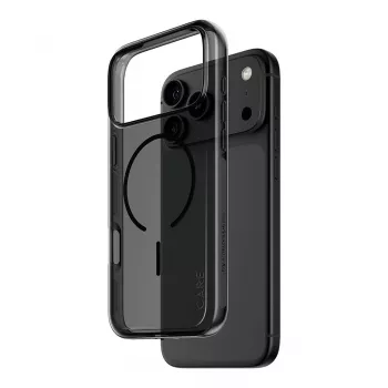 CARE by PanzerGlass Smokey ümbris musta MagSafe'iga iPhone 17 Pro Maxile