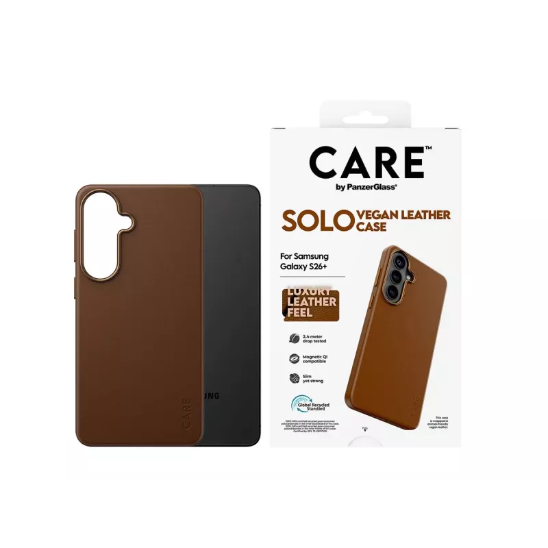 CARE by PanzerGlass Solo Case Samsung Galaxy S26 Plus jaoks - pruun