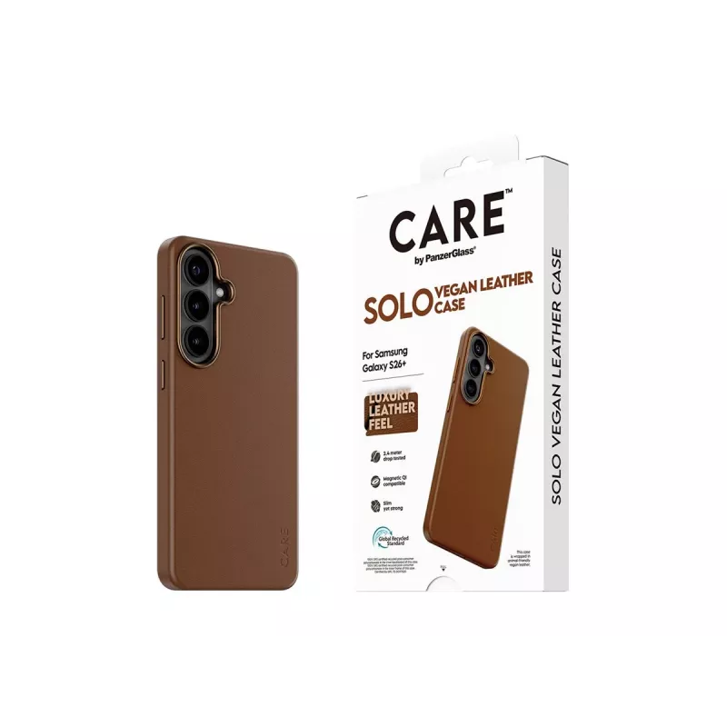 CARE by PanzerGlass Solo Case Samsung Galaxy S26 Plus jaoks - pruun