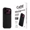 CARE by PanzerGlass Solo vegan-nahast ümbris must MagSafe'iga iPhone 17 Pro jaoks