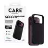CARE by PanzerGlass Solo vegan-nahast ümbris must MagSafe'iga iPhone 17 Pro jaoks