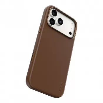 CARE by PanzerGlass Solo vegantnahast ümbris pruun MagSafe'iga iPhone 17 Pro Maxile