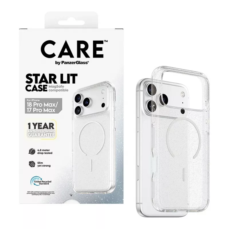 CARE by PanzerGlass Star Lit ümbris MagSafe'iga iPhone 17 Pro Maxile