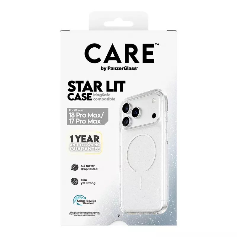 CARE by PanzerGlass Star Lit ümbris MagSafe'iga iPhone 17 Pro Maxile