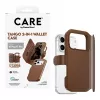 CARE by PanzerGlass Tango 2-in-1 rahakotikate pruun MagSafe'iga iPhone 17 Pro jaoks
