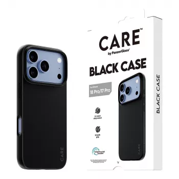 CARE by PanzerGlass TPU ümbris must iPhone 17 Pro