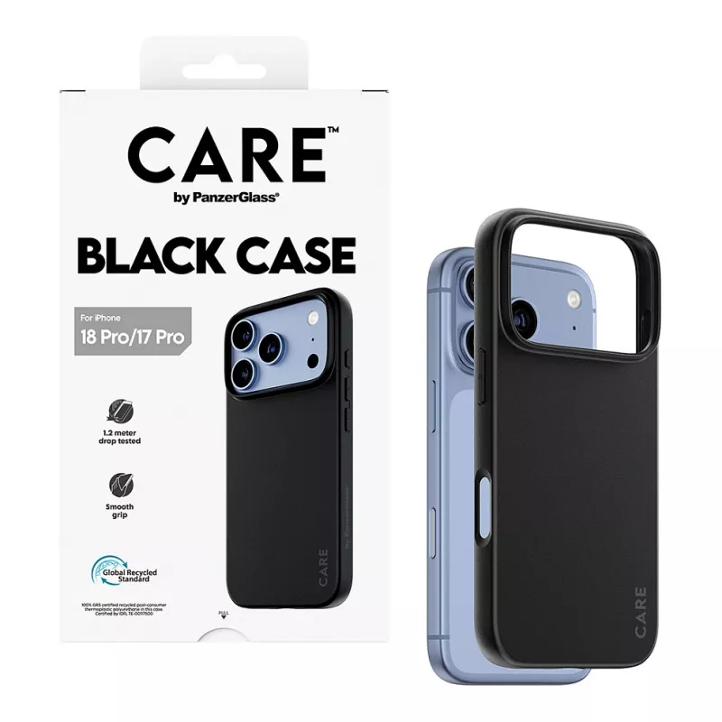 CARE by PanzerGlass TPU ümbris must iPhone 17 Pro