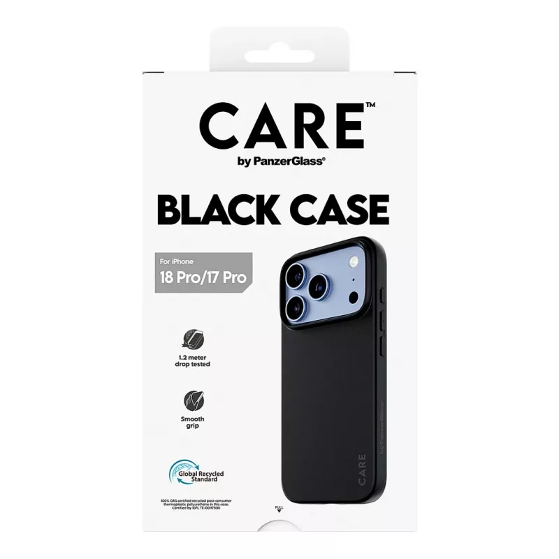 CARE by PanzerGlass TPU ümbris must iPhone 17 Pro