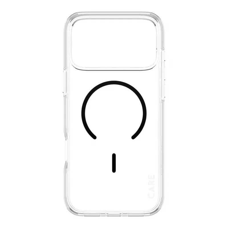CARE by PanzerGlass Urban Explorer ümbris läbipaistev musta MagSafe'iga iPhone 17 Pro Maxile