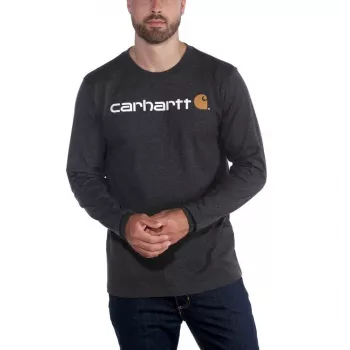 Carhartt Core Logo dressipluus pikkade varrukatega - Carbon Heather