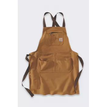 Carhartt Duck Brown Põllega Põll, kolmekordselt õmmeldud õmblustega ja 7 taskuga