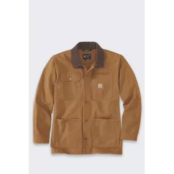 Carhartt Iconi C01 Duck Chore Jope - Pruun