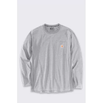 Carhartt meeste keskmise raskusega pikkade varrukatega taskut-särk, kanarbikuhall, XL