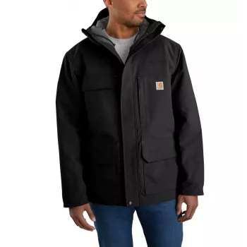 Carhartt Super Dux isoleeritud mantel - must - meeste avar lõige
