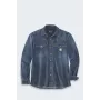 Carhartt WIP Montana Denim Relaxed LS Särk Wyatt - meeste pikkade varrukatega teksasärk