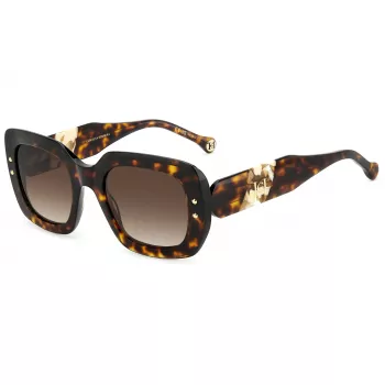Carolina Herrera HER0186SC9K naiste päikeseprillid - atsetaatne geomeetriline raam - 52 mm lääts - UV400