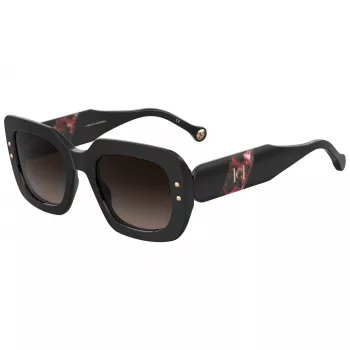Carolina Herrera HER0186SGUU naiste ruudukujulised päikeseprillid Havana pruun gradient 52mm