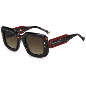 CAROLINA HERRERA HER0313S086 Naiste Päikeseprillid Havana/Tortoise Pruun Gradient 49mm