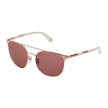 CAROLINA HERRERA NY Naiste päikeseprillid SHN051M5408FC - Pruun Havana atsetaat ruudukujulise raamiga ja pruunide gradiendiläätsedega 54/18/140 mm