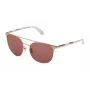 CAROLINA HERRERA NY Naiste päikeseprillid SHN051M5408FC - Pruun Havana atsetaat ruudukujulise raamiga ja pruunide gradiendiläätsedega 54/18/140 mm