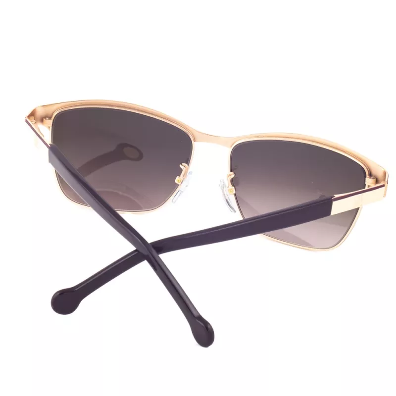 CAROLINA HERRERA SHE069560SL3 Naiste päikeseprillid - Havana atsetaatraam, pruuni gradiendiga läätsed, 56 mm