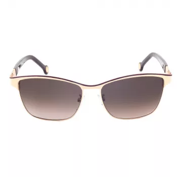 CAROLINA HERRERA SHE069560SL3 Naiste päikeseprillid - Havana atsetaatraam, pruuni gradiendiga läätsed, 56 mm