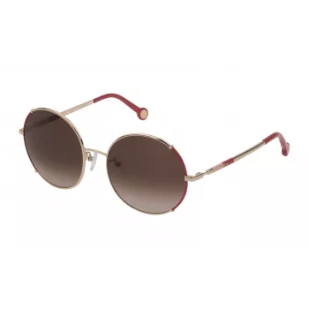 Carolina Herrera SHE152 Päikeseprillid naistele - Kassiläätseraam, UV400 kaitse, Havana/Gradient Brown