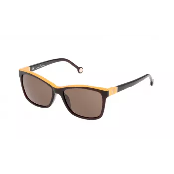 CAROLINA HERRERA SHE598550958 Naiste liblik- ja kassisilma päikeseprillid Havana kilpkonnamustriga pruun gradient 55mm