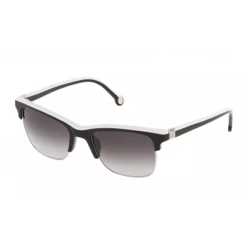 CAROLINA HERRERA SHE655530700 Naiste ruudukujulised päikeseprillid - Must/Hall - 53/19/140 mm