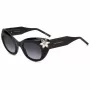 CAROLINA HERRERA Naiste kassisilma päikeseprillid HER0215S807 - Must atsetaatraam, hallid polükarbonaat läätsed, 50 mm