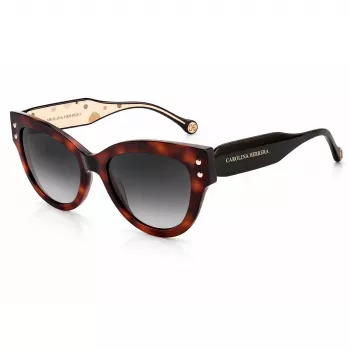 CAROLINA HERRERA naiste päikeseprillid CH-0009-S-05L – Havana/pruun raam pruunide gradientklaasidega (54/19/145 mm)