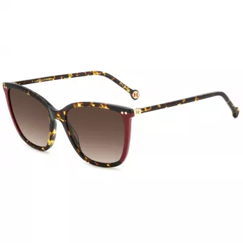 CAROLINA HERRERA Naiste päikeseprillid HER0245SO63 - Geomeetriline atsetaatraam, UV400 kaitse, 55 mm lääts