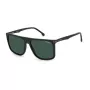 Carrera 278/S meeste ristkülikukujulised päikeseprillid 58mm - UV400, must raam, hallid läätsed