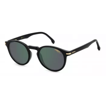 Carrera 301S80 unisex päikeseprillid - must raam, hallid klaasid, 50/23/145 mm