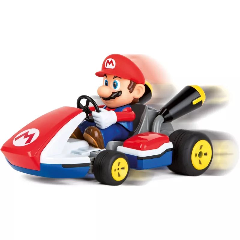 Carrera RC Mario Kart - Mario võistluskaart heliga punane/sinine, 1:16