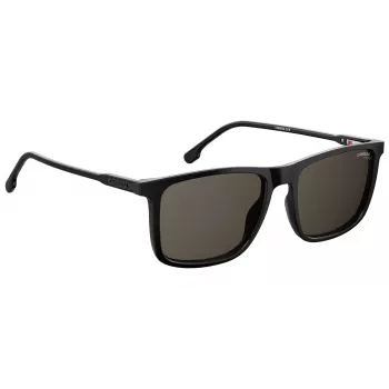 CARRERA Unisex Sunglasses 231-S-807-IR (55/18/145 mm) Black Acetate Frame Grey Silver Mirror Lens
