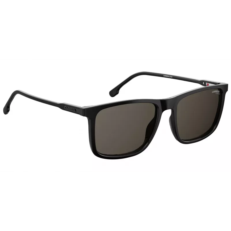 CARRERA Unisex Sunglasses 231-S-807-IR (55/18/145 mm) Black Acetate Frame Grey Silver Mirror Lens
