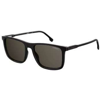 CARRERA Unisex Sunglasses 231-S-807-IR (55/18/145 mm) Black Acetate Frame Grey Silver Mirror Lens