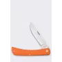 Case Sod Buster SS oranž taskunuga - Tru-Sharp kirurgiline roostevaba teras, skinneri tera, oranž sünteetiline käepide, slip joint, küünesälk, USA valmistatud