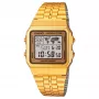 CASIO A500WGA-9 Meeste digitaalne kvartskell 39mm kullatooniga roostevaba teras