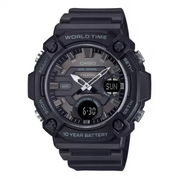 CASIO AEQ-120W-1B Meeste Analoog-Digitaal Kvartskell, 53.3 mm, Must Vaik