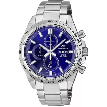 CASIO Edifice EFR-574D-2AVUEF Meeste Analoogkvartskell, 42,3 mm, Sinine Siht, Roostevabast Terasest Käevõru