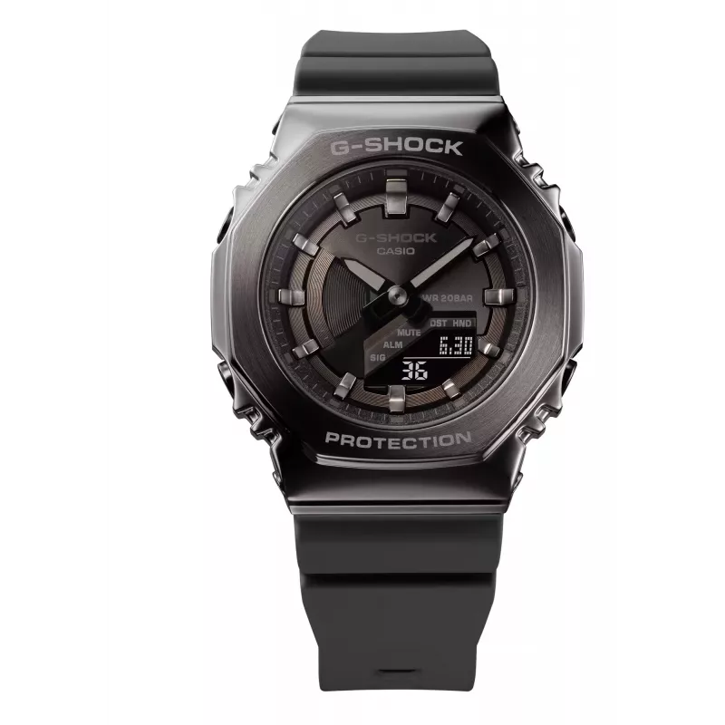 CASIO G-SHOCK GMS2100B8AER naiste analoog-digitaalkell, 40,4 mm, hall vaigurihm