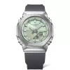 CASIO G-SHOCK naiste GM-S2110-3AER analoog-digitaalkell 42,9 mm roheline vaik/roostevaba teras