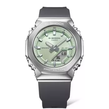 CASIO G-SHOCK naiste GM-S2110-3AER analoog-digitaalkell 42,9 mm roheline vaik/roostevaba teras