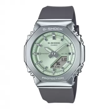 CASIO G-SHOCK naiste GM-S2110-3AER analoog-digitaalkell 42,9 mm roheline vaik/roostevaba teras