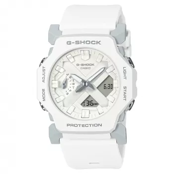 CASIO GA-2300-7AER Naiste analoog-digitaalkell, 42,9 mm, valge vaik
