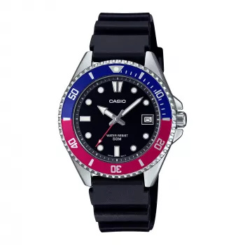 CASIO MDV-10-1A2VEF meeste analoogkvartskell 38,5 mm must vaik