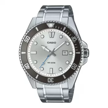 CASIO MDV107D7AVDF Meeste Sukeldujakell 44.2 mm Roostevaba Teras Valge Siht