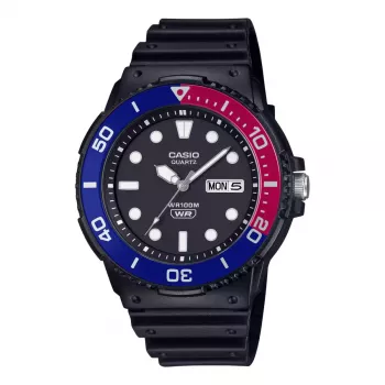 CASIO MRW-230H-1E2 meeste analoogkvartskell vaigurihmaga, 47,9 mm korpus, must sihverplaat, 100 m veekindlus